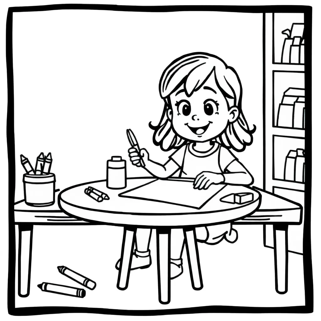 Plantilla para colorear para niños