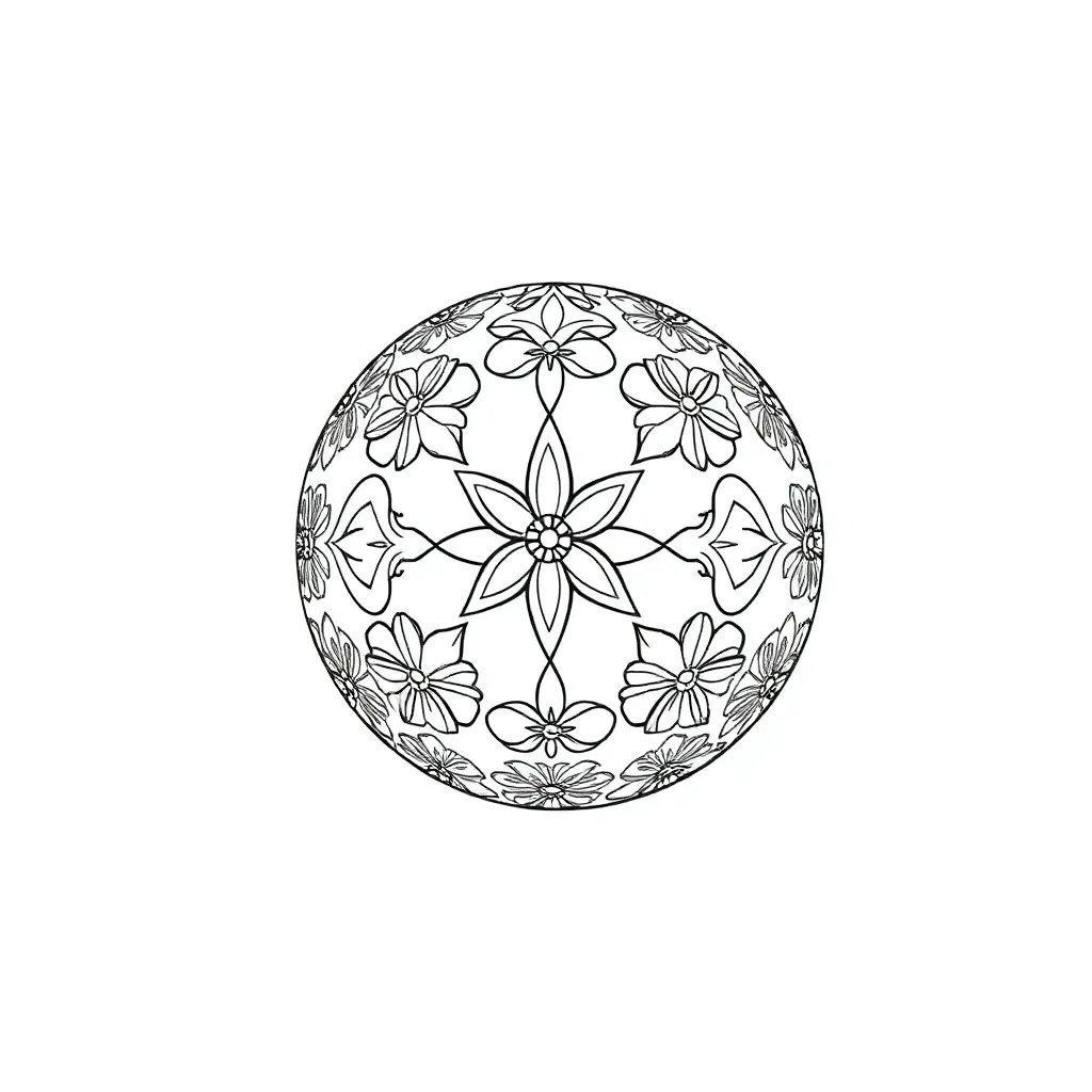 Sfeervolle Kerstbal Disney Prinses Feestdagen Sprookjes Seizoenen coloring page for children