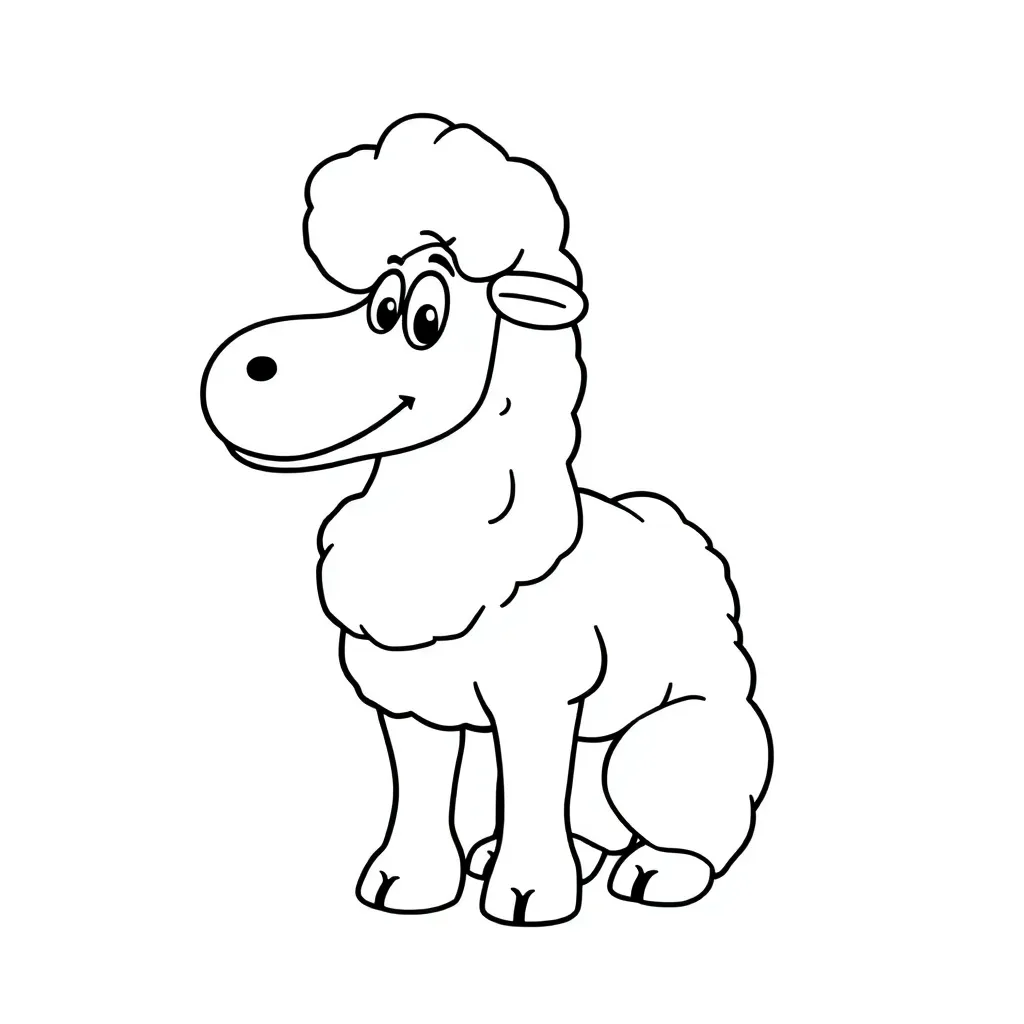 Shaun Schaap Boerderij Animatie Creatief coloring page for children