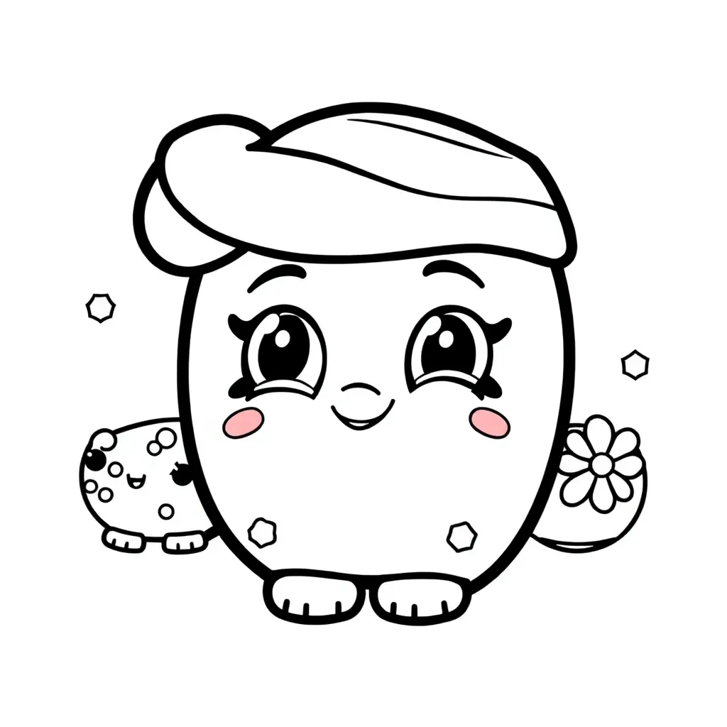 Shopkins Speelgoed Karakters Verzamelen Creatief coloring page for children