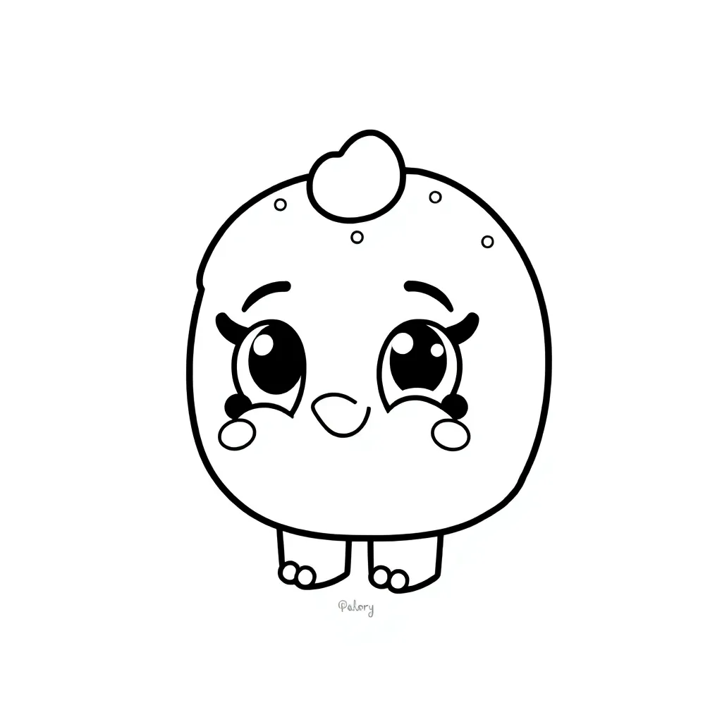 Shopkins Speelgoed Karakters Verzamelen Schattig coloring page for children