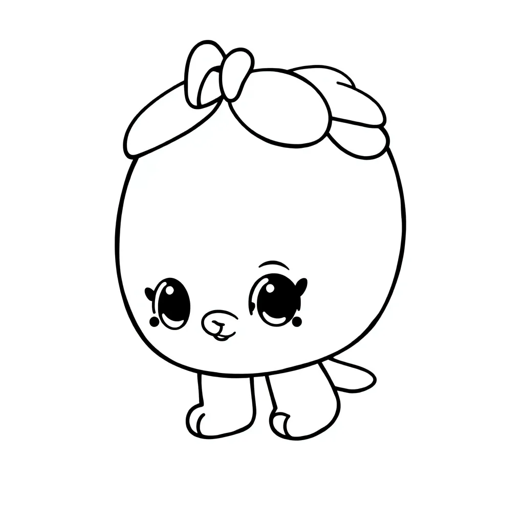 Shopkins Speelgoed Winkel Kawaii Schattig coloring page for children