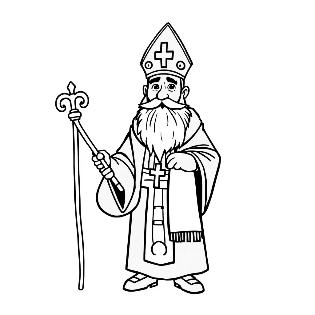 Sinterklaas Feestdagen Traditie Kinderen Creatief coloring page for children