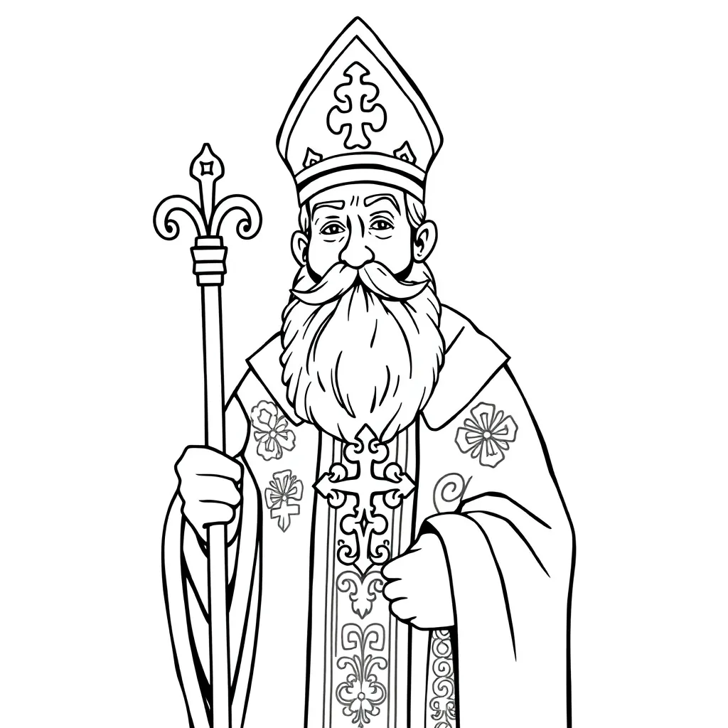 Sinterklaas Feestdagen Traditie Kinderen Creativiteit coloring page for children