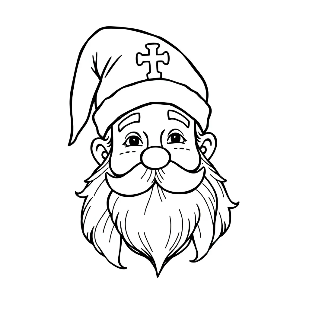 Sinterklaas Is Jarig Kleurplaat coloring page for children