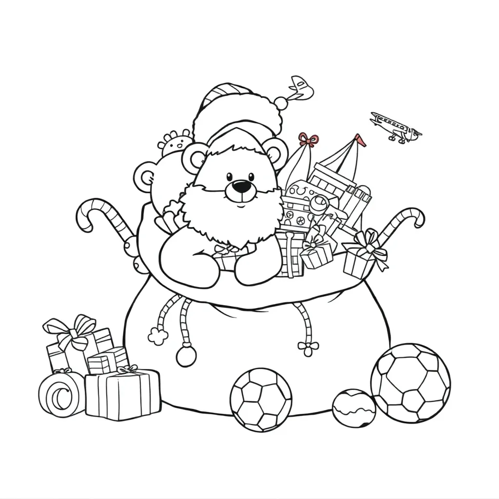 Sinterklaas Speelgoed Feestelijk Creatief Kinderen coloring page for children