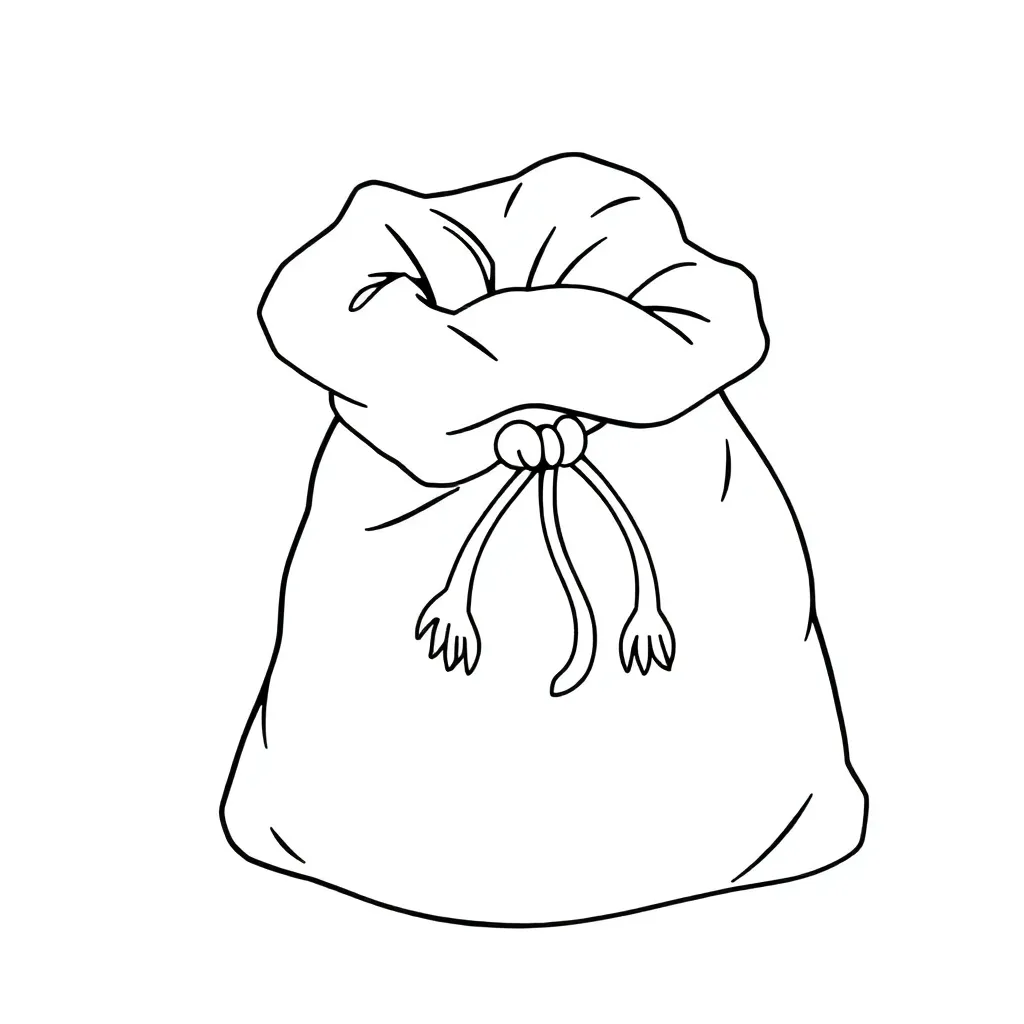 Sinterklaas Zak Cadeaus Feestdagen Seizoenen Kinderen coloring page for children