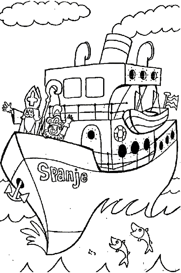 Sinterklaas25 coloring page for children