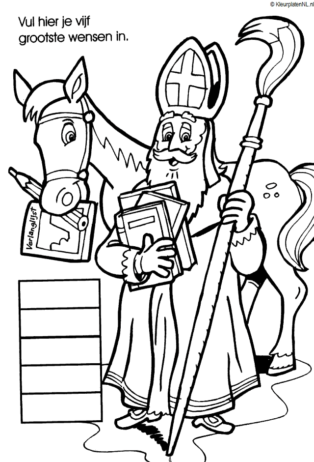 Sinterklaas51 coloring page for children