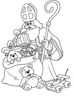 Sinterklaas64 coloring page for children