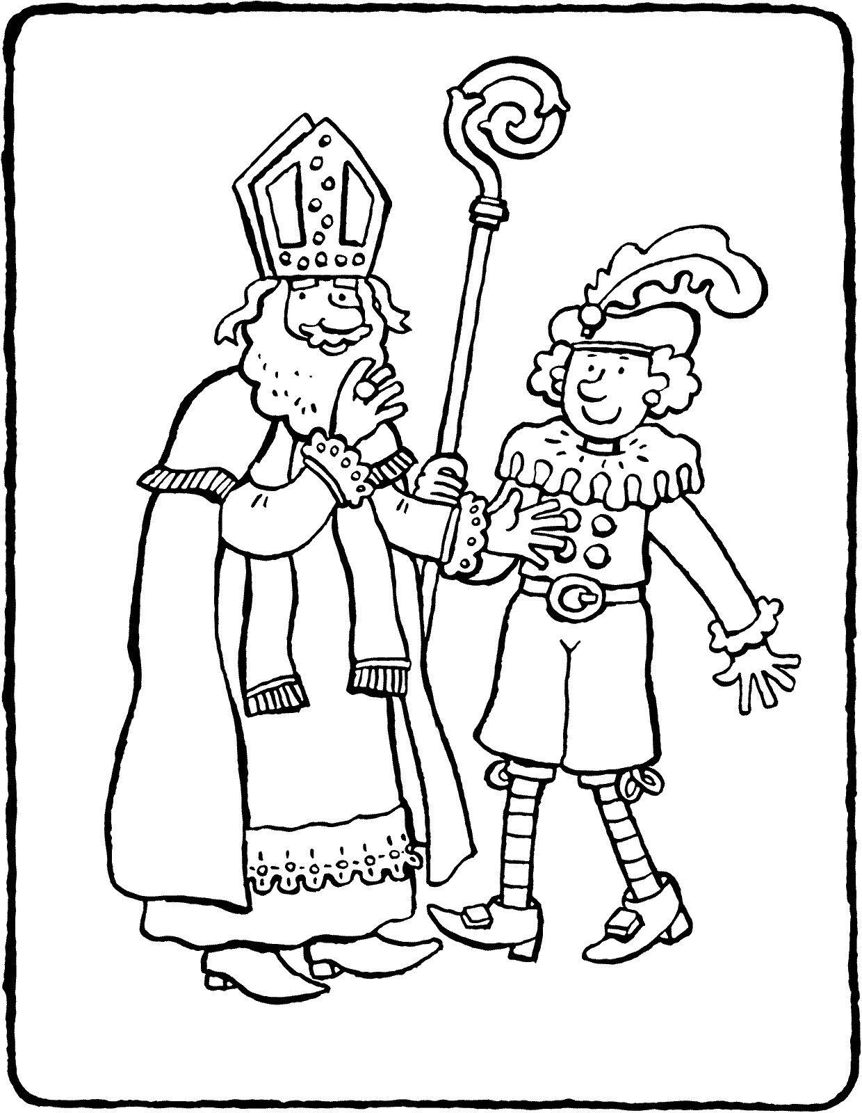 Sinterklaas65 coloring page for children