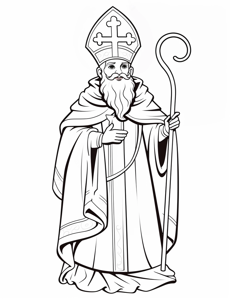 Sinterklaas75 coloring page for children