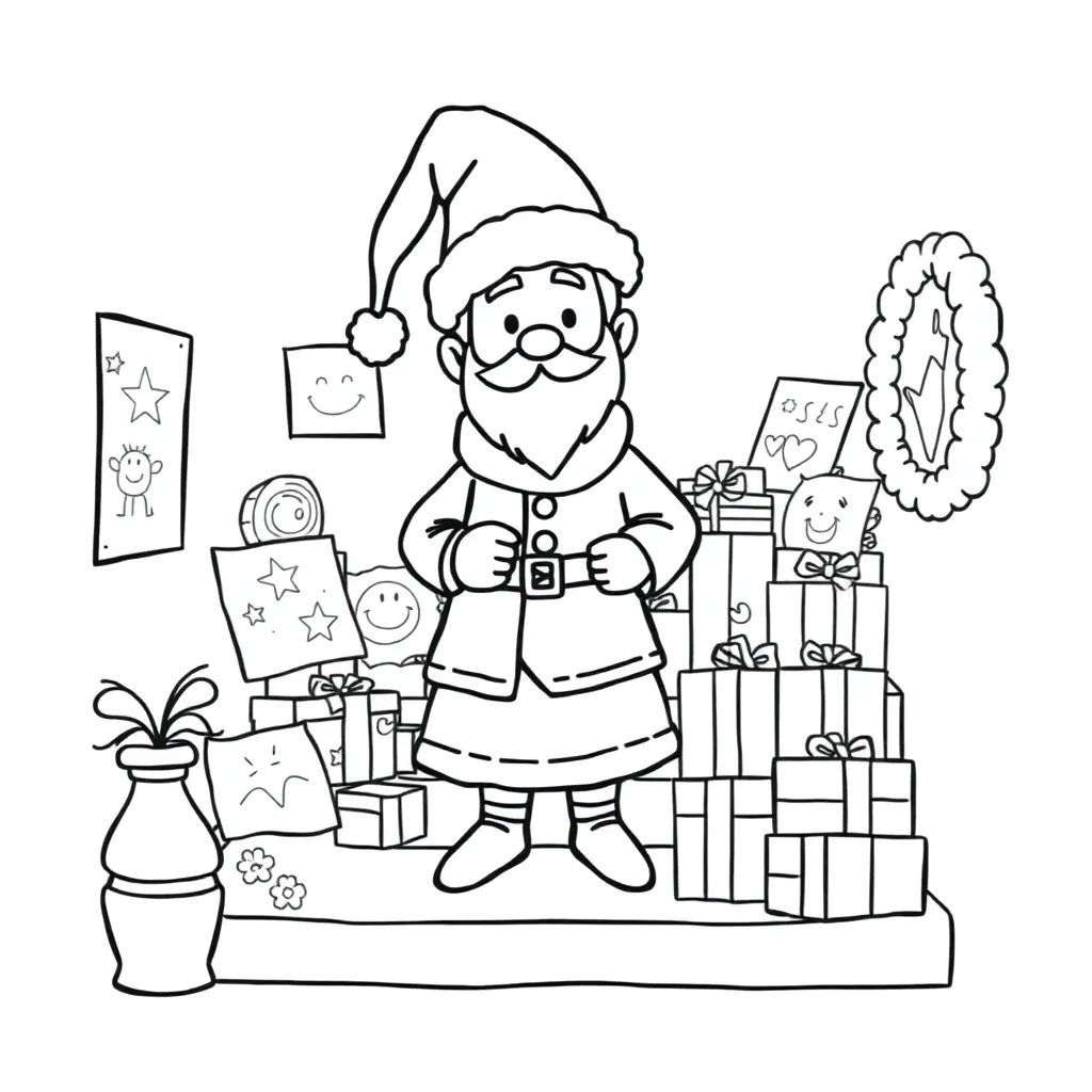Sinterklaasfeest Feestelijke Omgeving Traditioneel Creatief Educatief coloring page for children