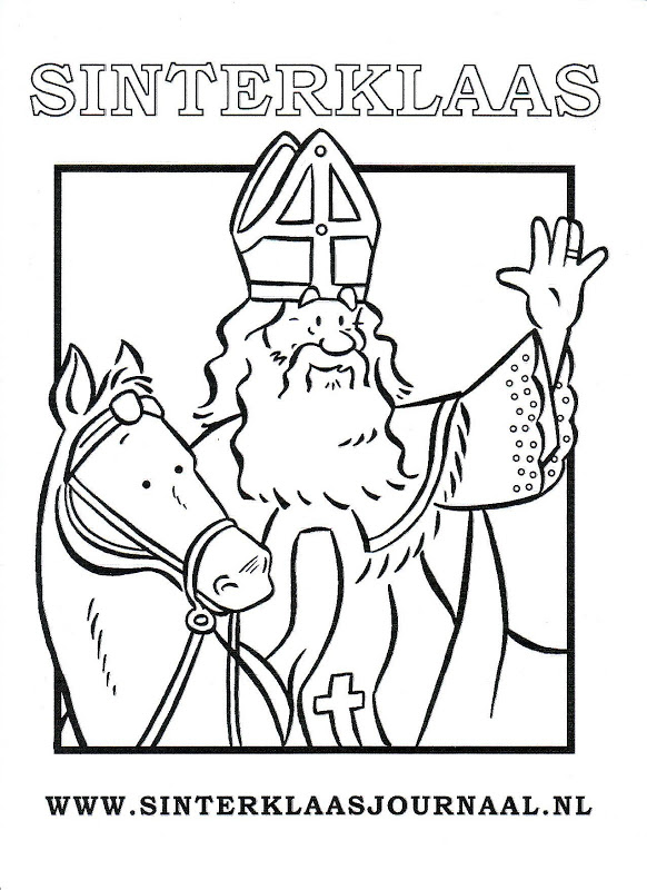 Sinterklaasjournaal Kleurplaat_01 coloring page for children