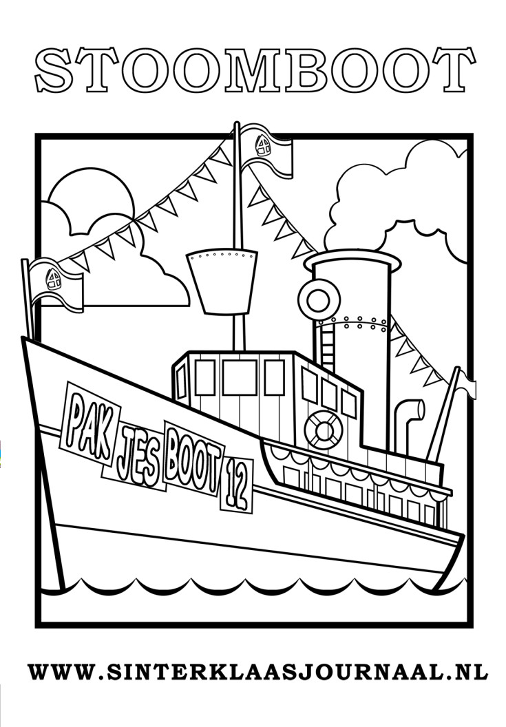 Sinterklaasjournaal Kleurplaat_09 coloring page for children