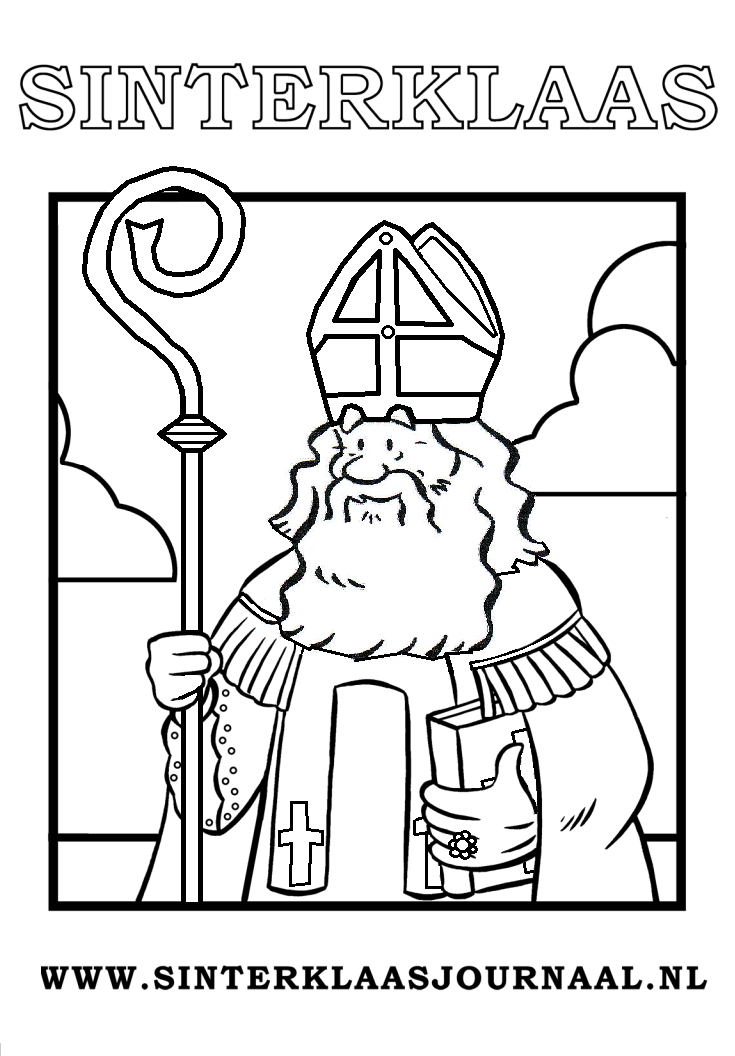 Sinterklaasjournaal Kleurplaat_10 coloring page for children