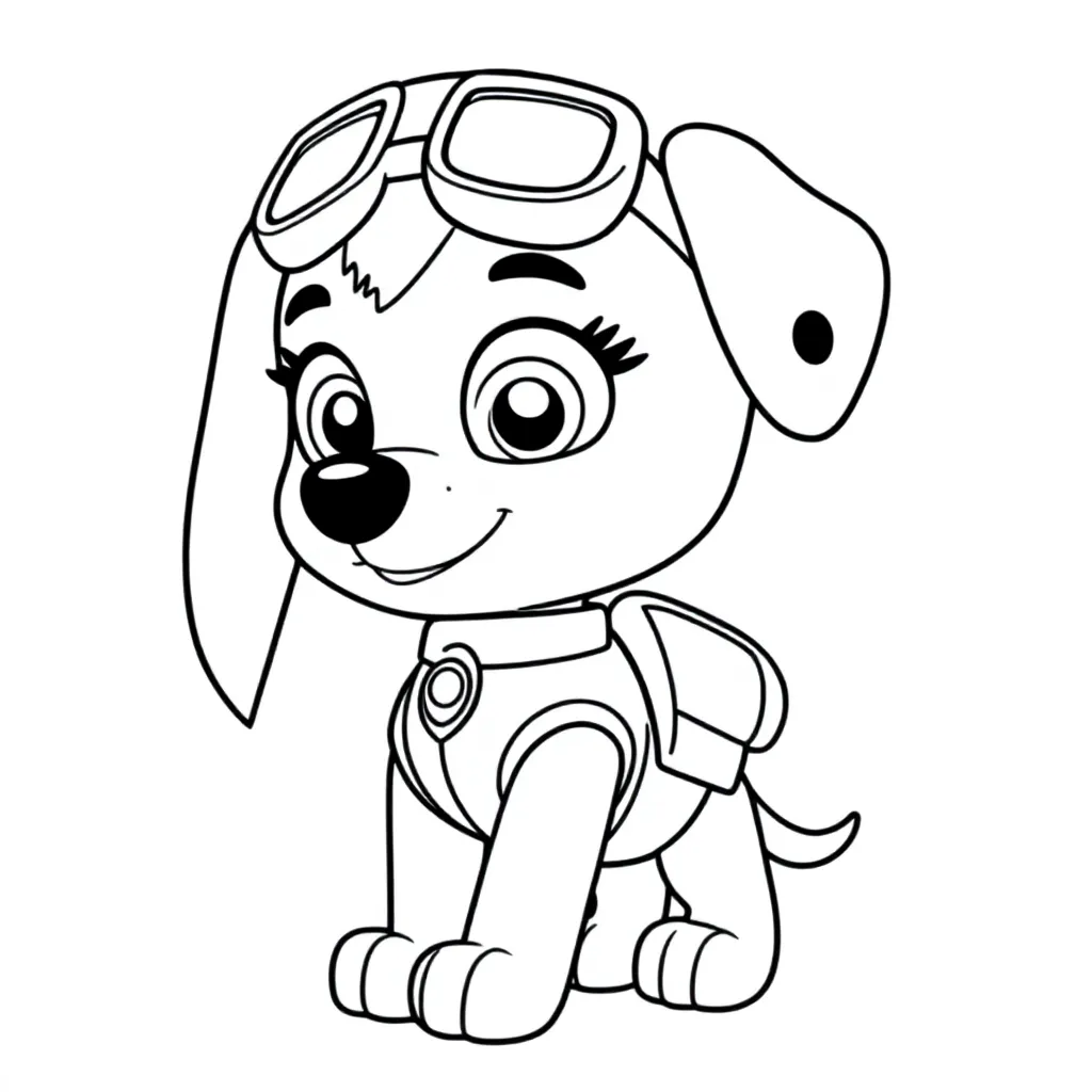 Skye coloring page for children