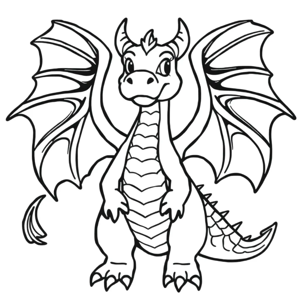 Skylanders Draak Fantasie Mythologie Avontuur coloring page for children