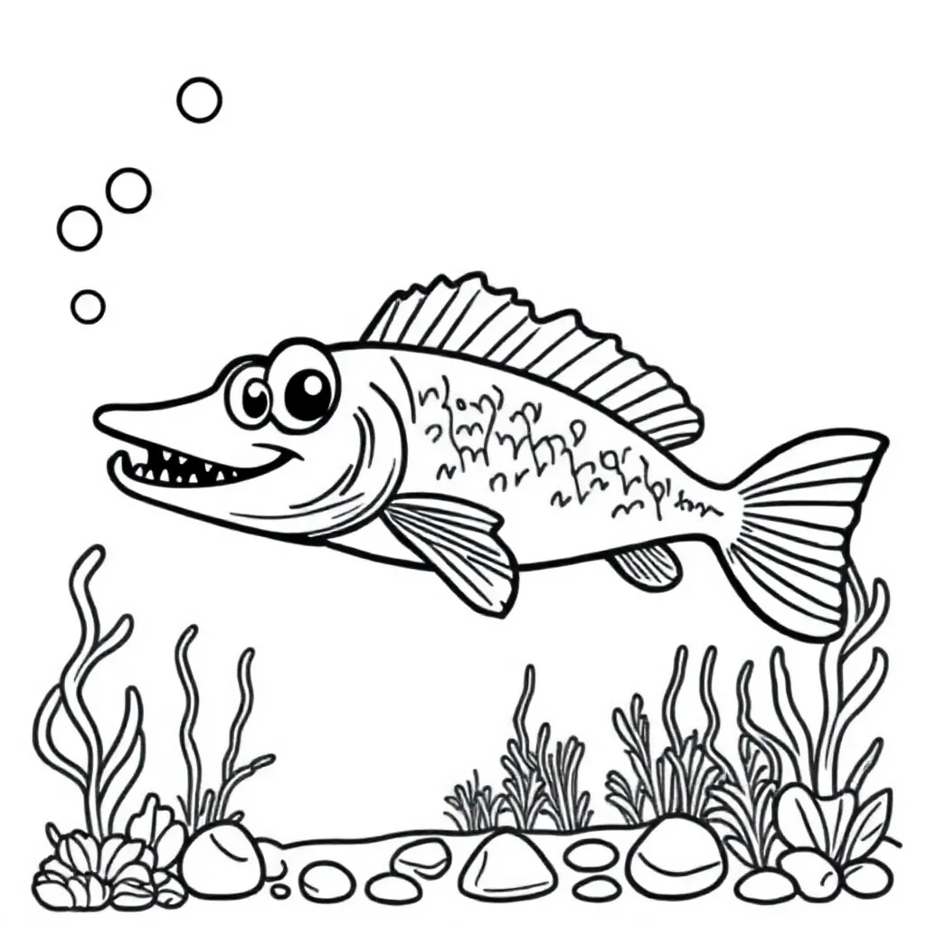 Snoek coloring page for children