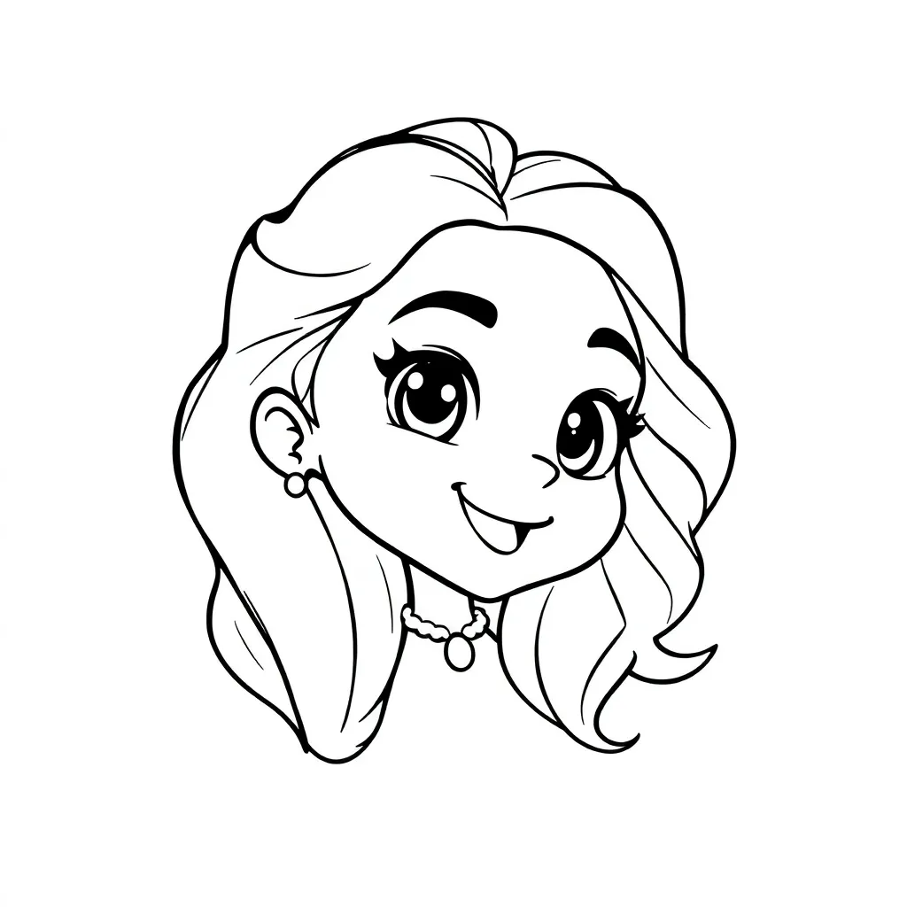 Sofia Prinses Tekenen Creatief Kinderactiviteit coloring page for children