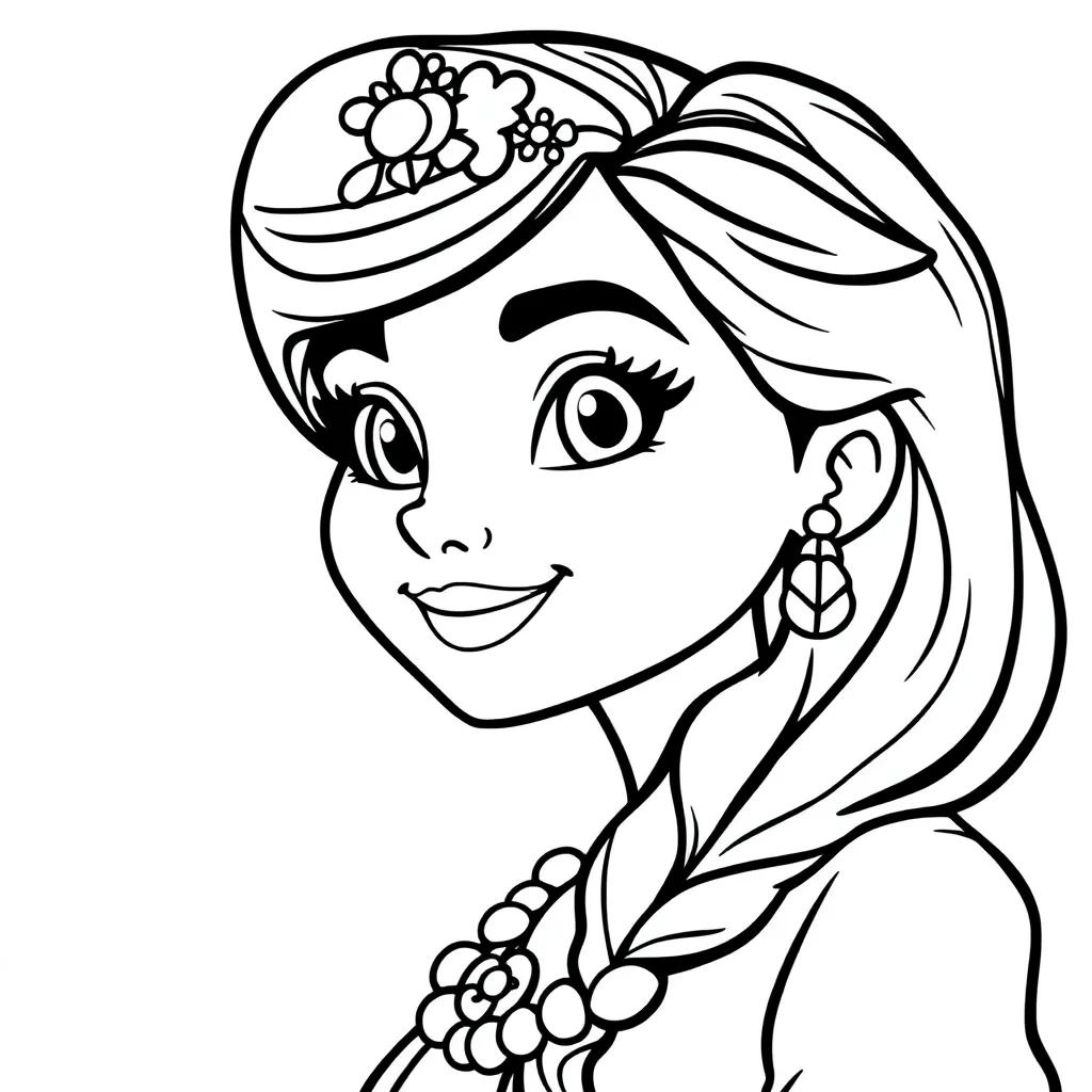 Sofia Prinses Tekenfilm Creatief Kindvriendelijk coloring page for children