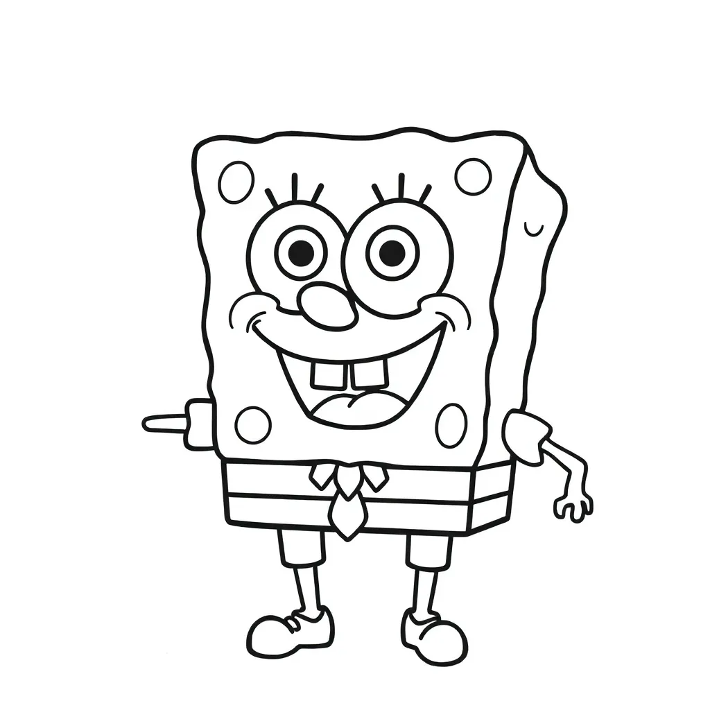 Spongebob Nickelodeon Cartoon Grappig Zeemeermin coloring page for children