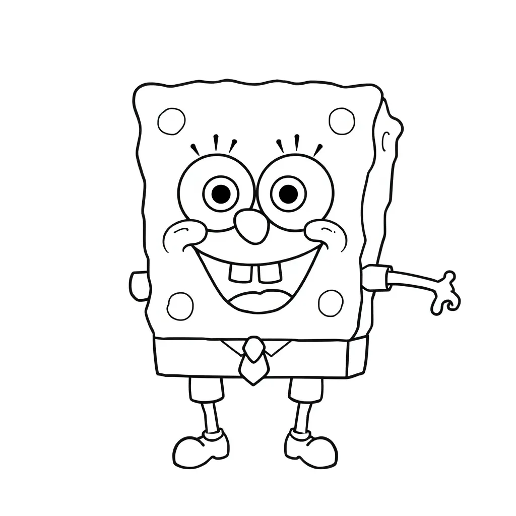 Spongebob Zeemeermin Cartoon Grappig Avontuur coloring page for children