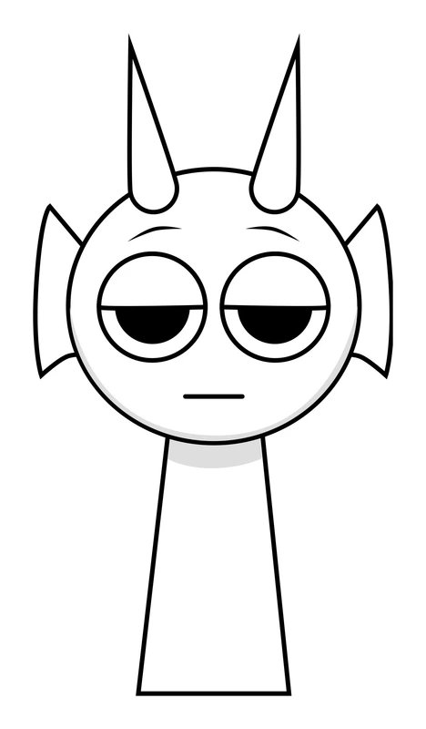 Sprunki Durple coloring page for children