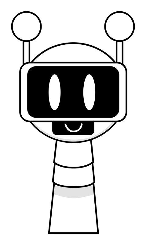 Sprunki Fun Bot coloring page for children