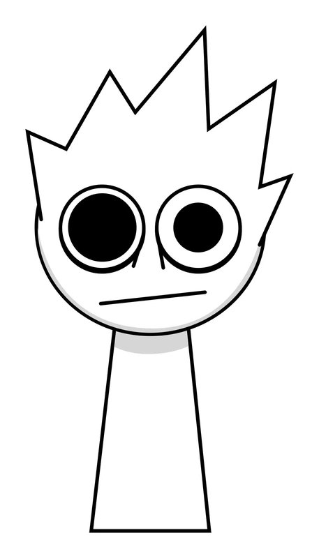 Sprunki Lime coloring page for children