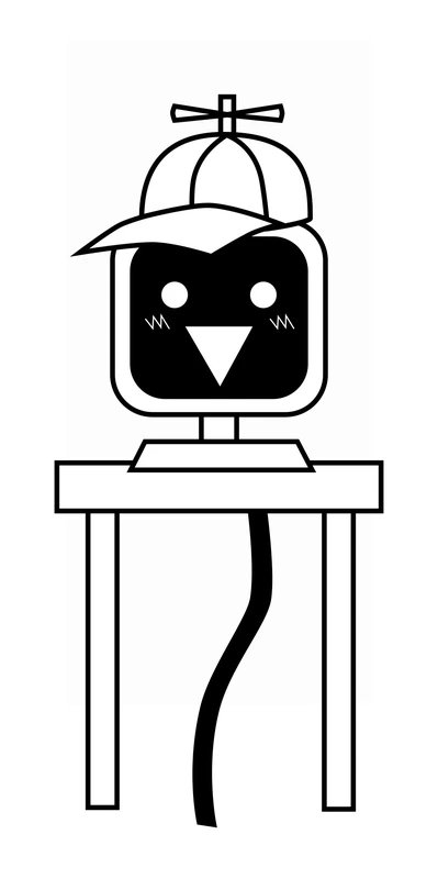 Sprunki Mr. Fun Computer coloring page for children
