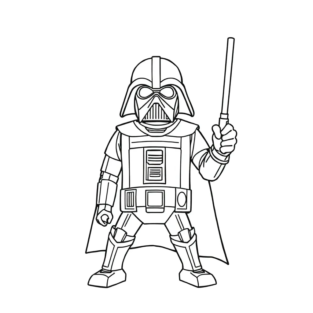 Star Wars Ruimteschip Jedi Avontuur Sci Fi coloring page for children