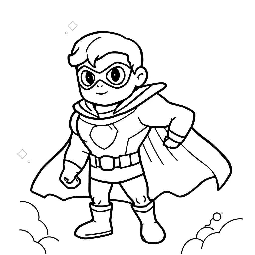 Superhelden Avontuur Actie Creatief Kinderen coloring page for children