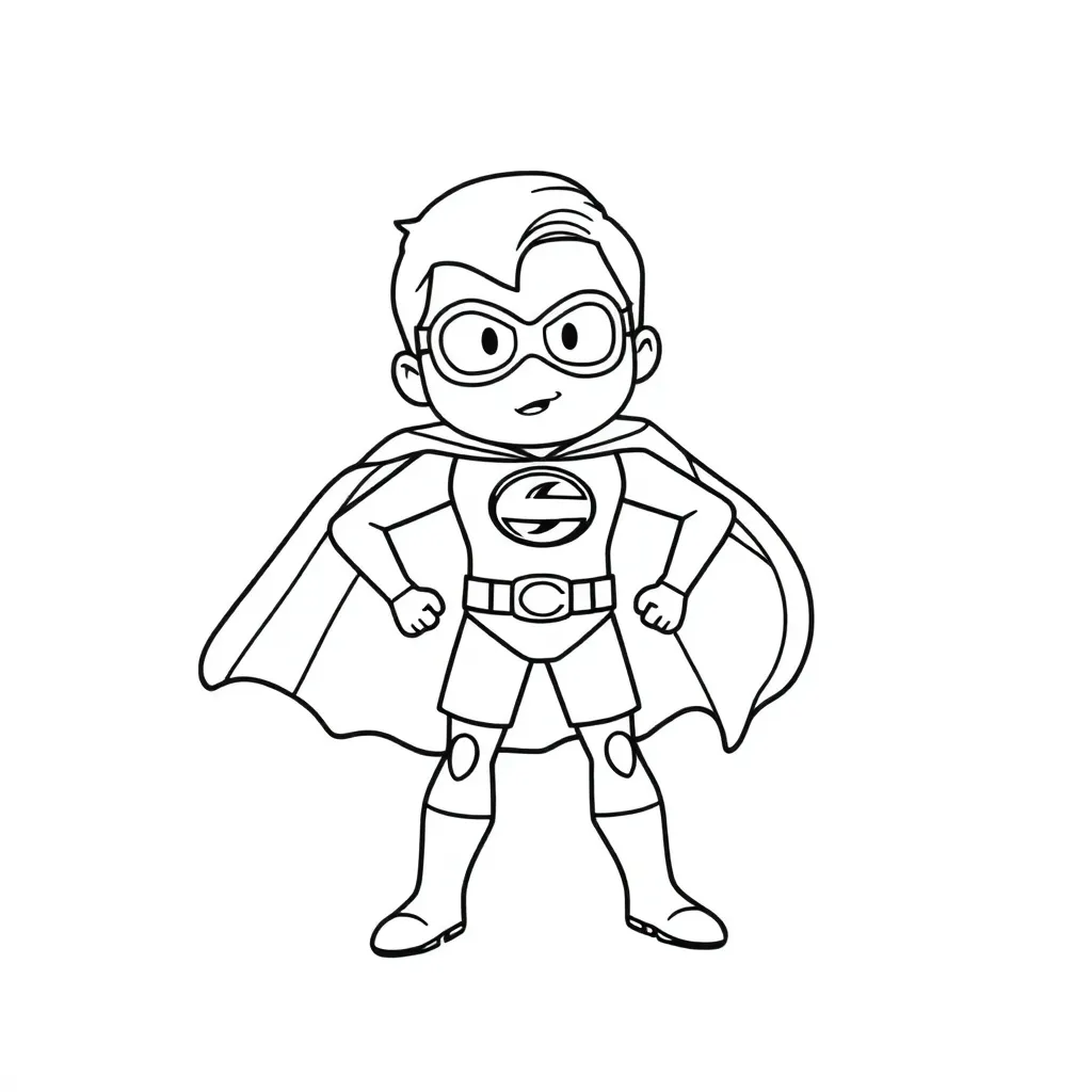 Superhelden Avontuur Actie Creatief Kindvriendelijk coloring page for children
