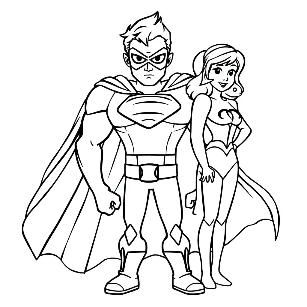 Superhelden Marvel Comics Avengers Actie Creatief coloring page for children