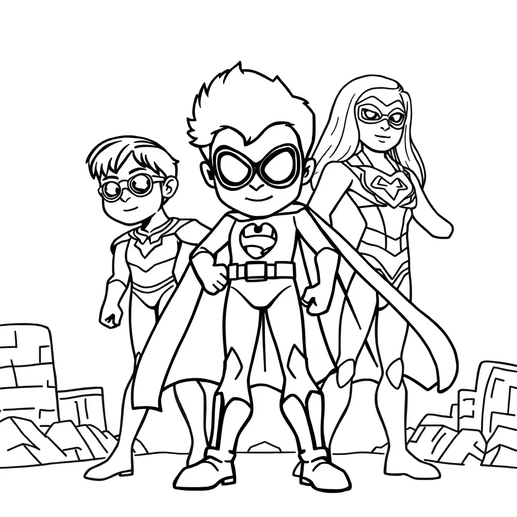 Superhelden Marvel Comics Avengers Actie Kinderen coloring page for children