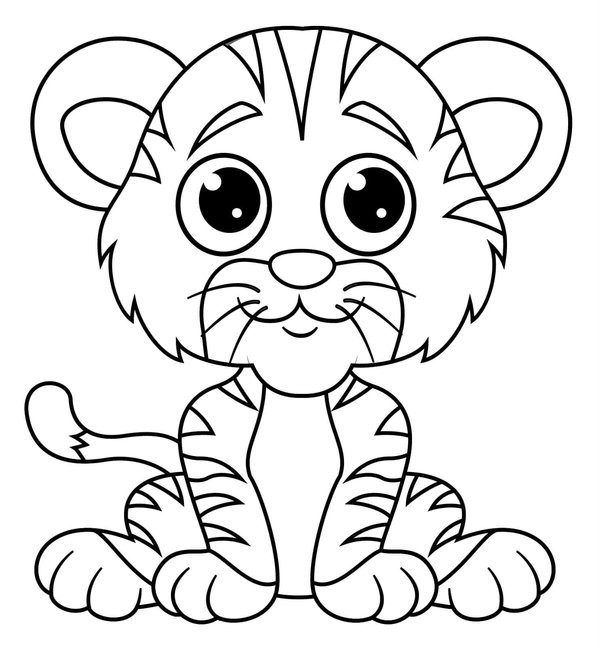 Tigre Lindo coloring page for children
