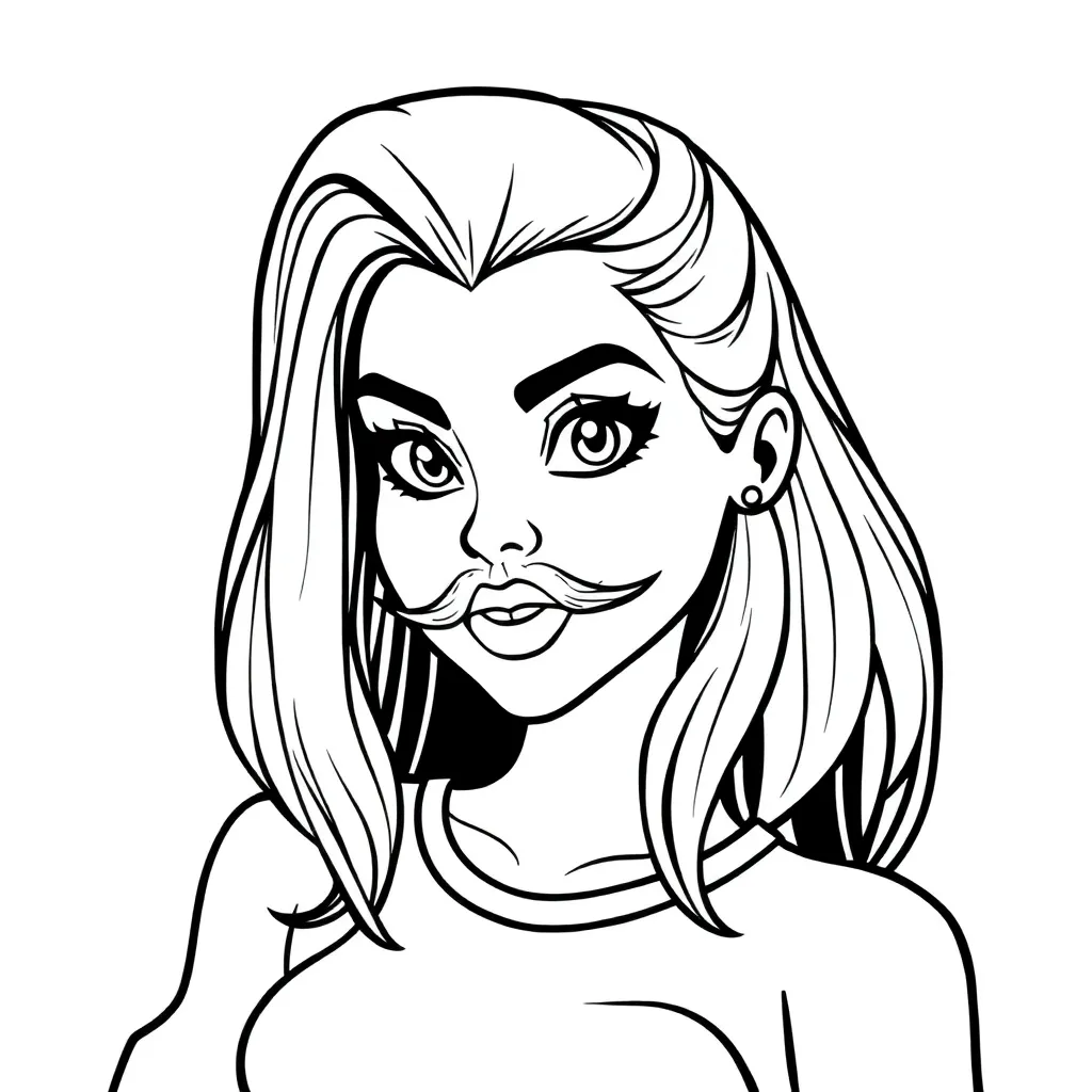 Topmodel Rok coloring page for children