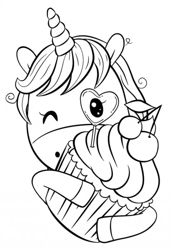 Unicornio Con Magdalena coloring page for children