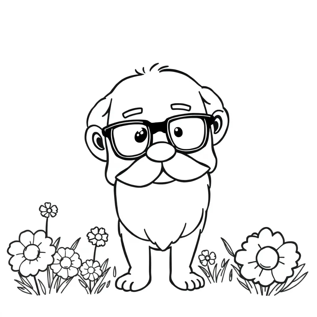 Vaderdag Papa Cadeau Creatief Gezin coloring page for children