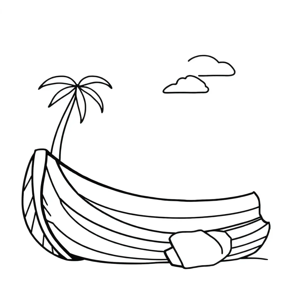 Vakantie Strand Zomer Avontuur Creatief coloring page for children