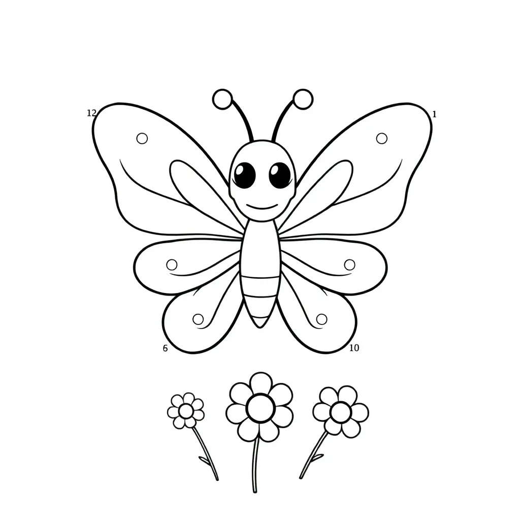 verbinden, punten, puzzel, educatief, tekenen coloring page for children