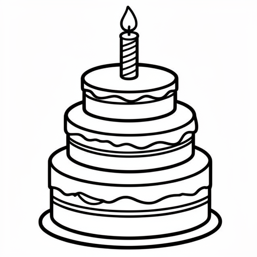 verjaardag kleurplaat kleurplaat voor kinderen