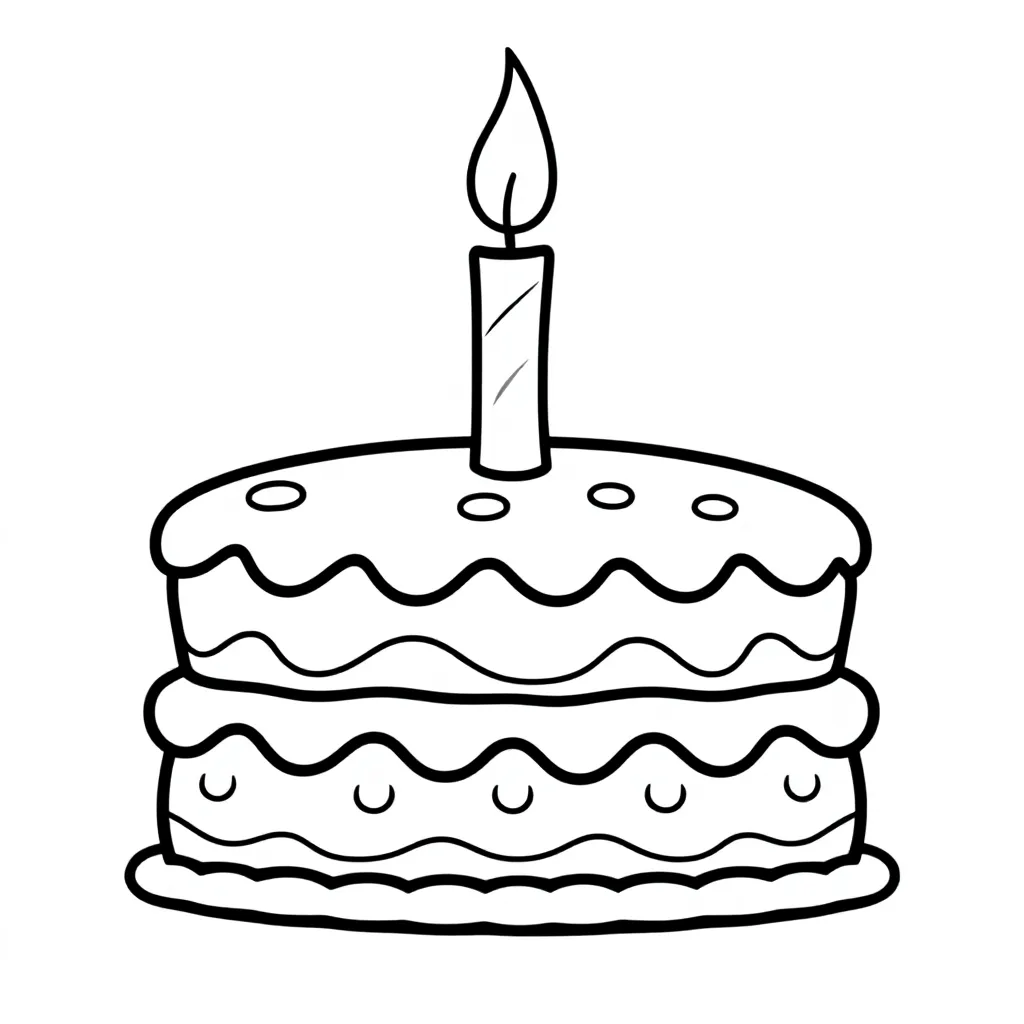 verjaardag Tess kleurplaat voor kinderen