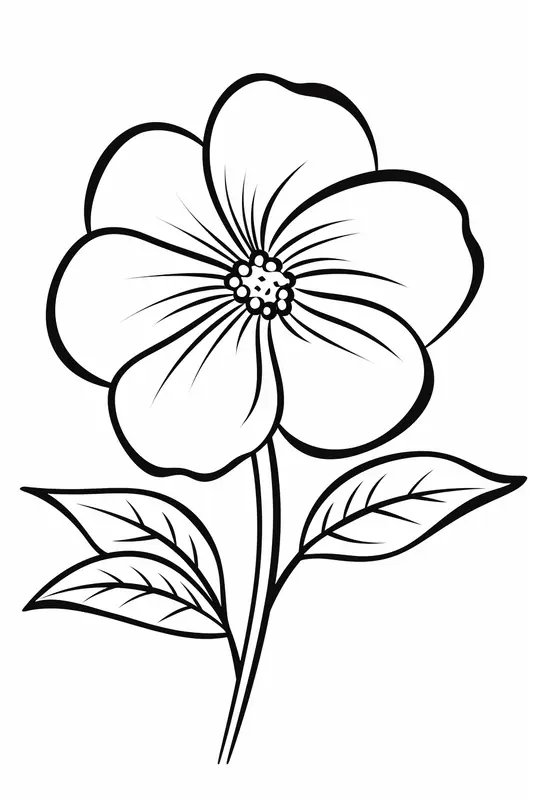 Violette Bloem coloring page for children