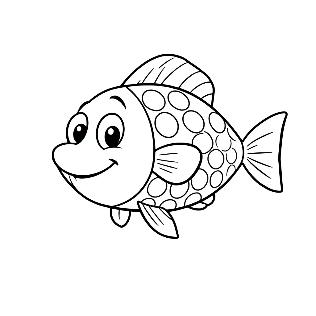 Vis coloring page for children