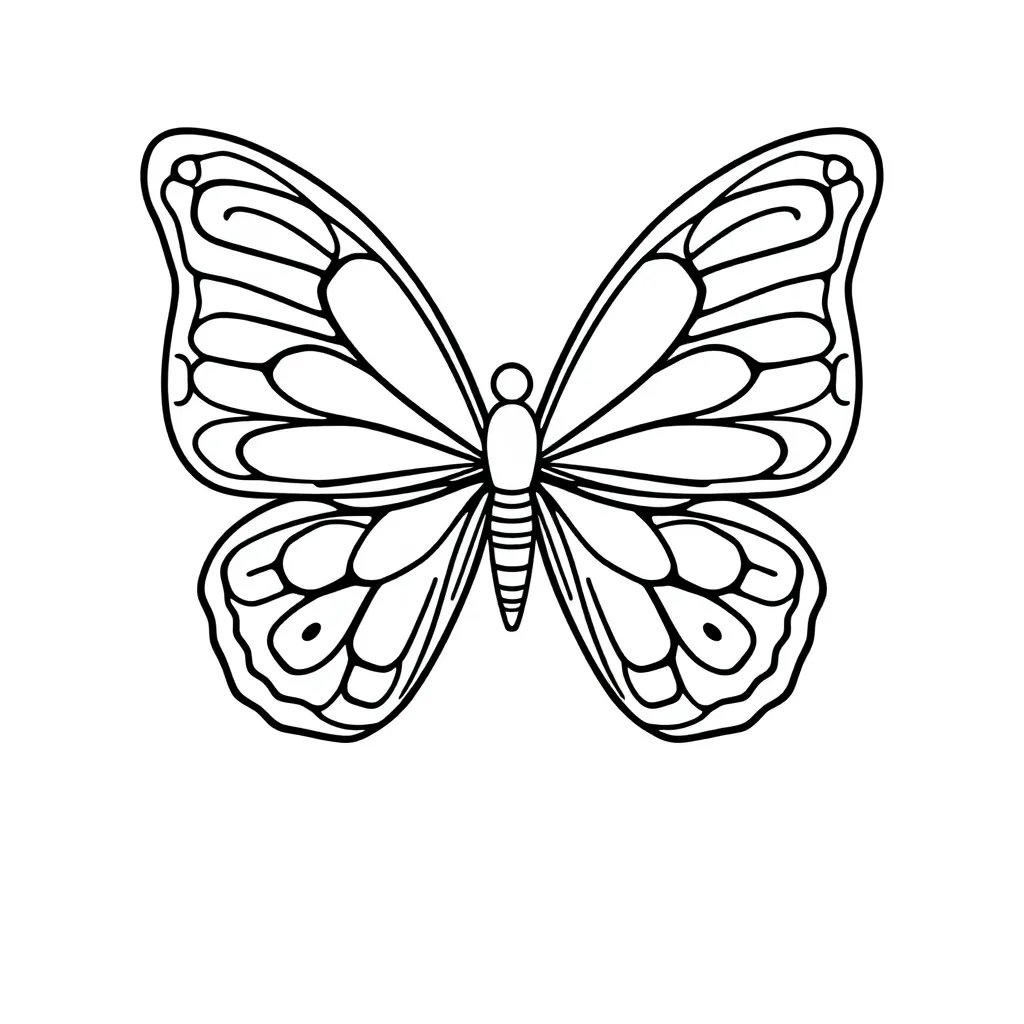 Vlinder Natuur Patronen Creatief Educatief coloring page for children