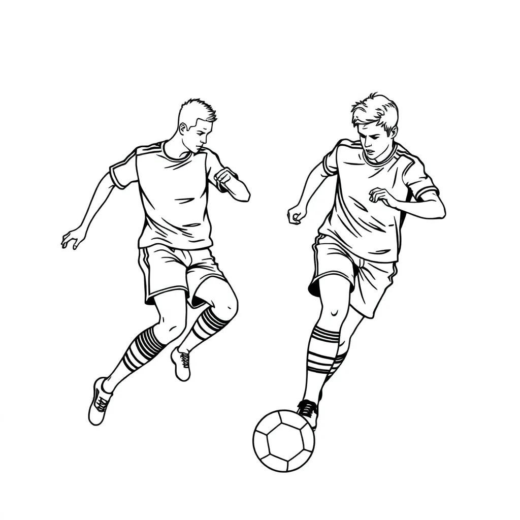 Voetbal Kleurplaten coloring page for children