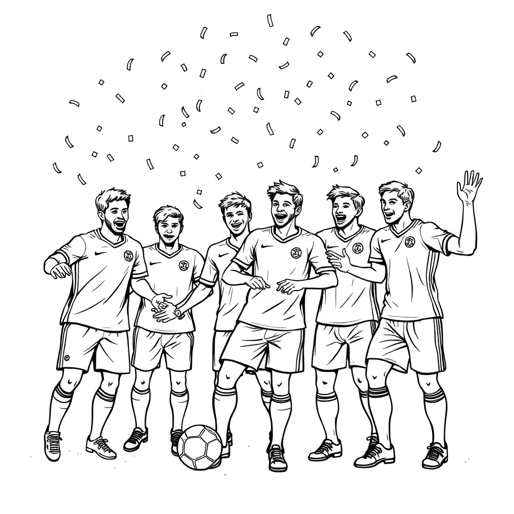 Voetbal Sportief Doelpunt Keeper Wedstrijd coloring page for children