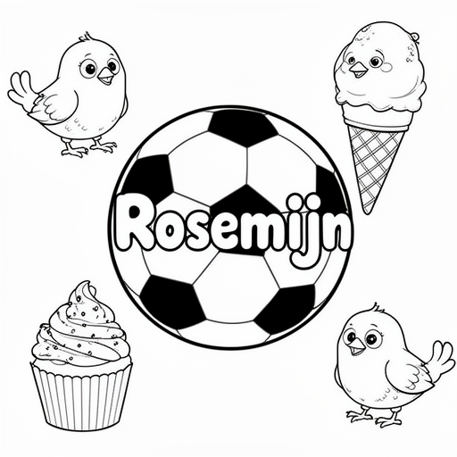 voetbal vogel  vogel vogel cupcake ijs kleurplaat voor kinderen